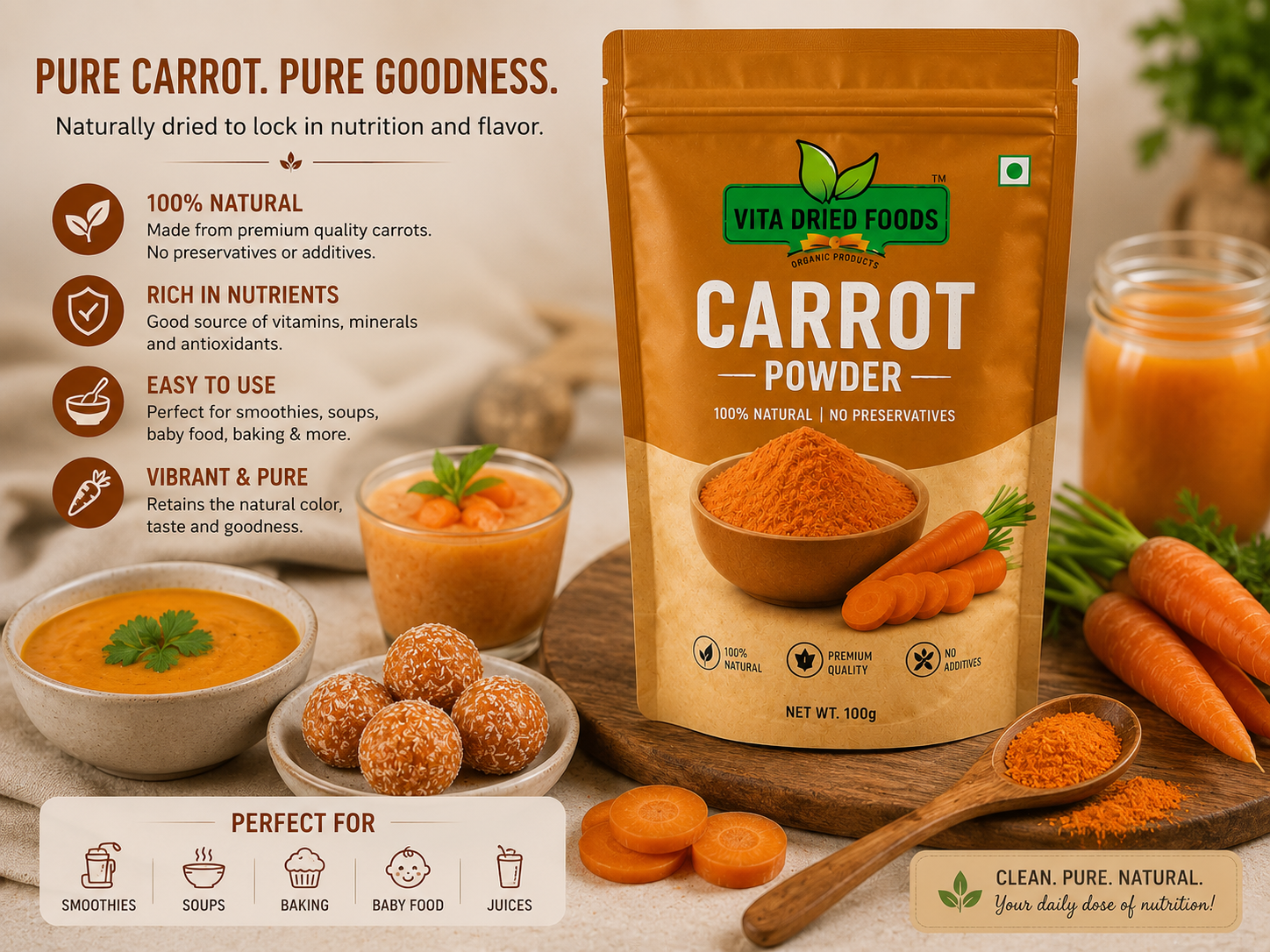 Dehydrated Carrot view 3