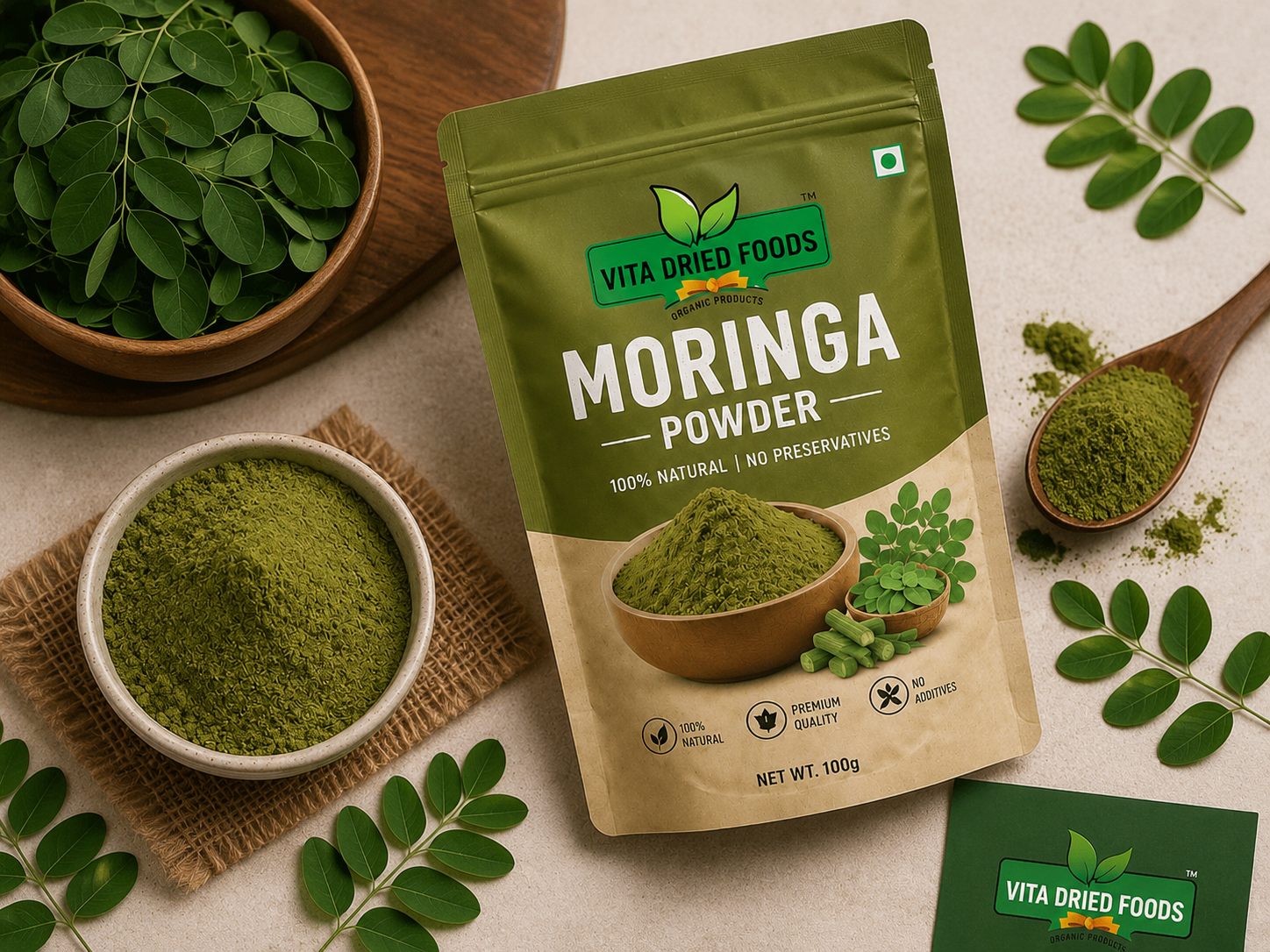Dehydrated Moringa view 2